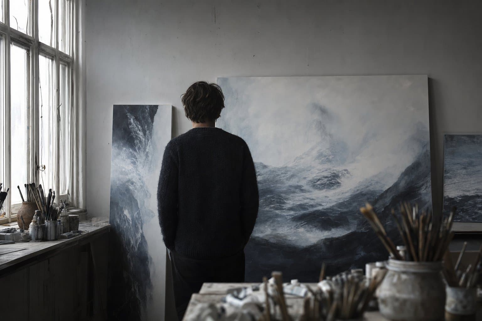 Julia Fedotova in her studio